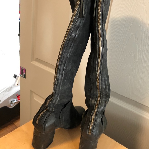 Free People distressed leather boots -- SOLD in consignment store - Picture 2 of 7